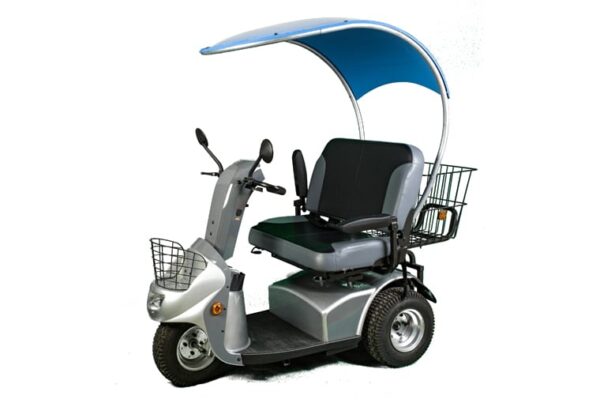 nepton 3 side mobility scooter in blue by tzora mobility scooters